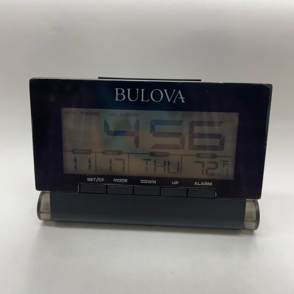 New Bulova Travel Time Alarm Clock latest - Picture 4 of 5
